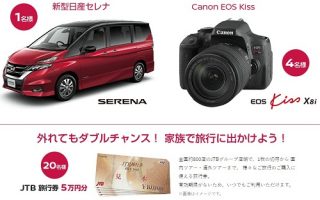 NISSAN × Canon「新型日産セレナ発売記念～もっと家族の思い出キャンペーン～」