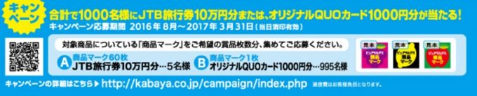 【ハガキ懸賞】合計で1,000名様に当たる☆Kabaya「ピュアラルグミ キャンペーン」