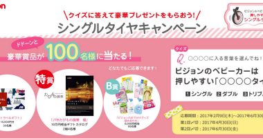10万円相当ギフトカタログも当たる!Pigeon「シングルタイヤキャンペーン」