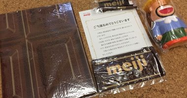 バロー × meiji 共同企画「明治オリジナルグッズ詰め合わせ」が当選