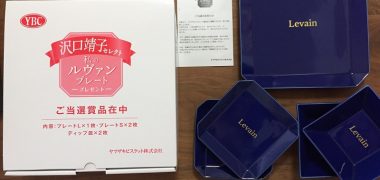 ヤマザキビスケットの懸賞で「ルヴァンプレートセット」が当選