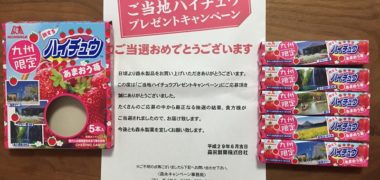 FEEL×森永のハガキ懸賞で「ご当地ハイチュウ」が当選