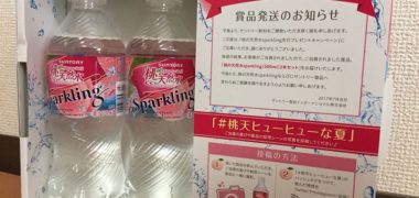 サントリー「桃の天然水sparkling」が当選