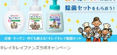 ライオン「キレイキレイ除菌セット」が当選