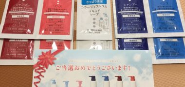 持田ヘルスケア「サンプルセット」が当選