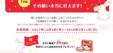 ロッテの「雪見だいふく絵馬をつくって願いを込めよう!」キャンペーン