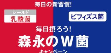 森永製菓の「毎日摂ろう!森永のW菌キャンペーン