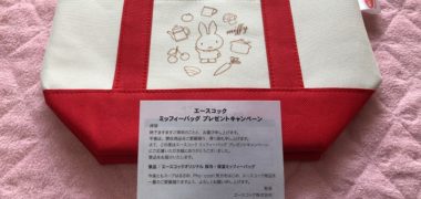 エースコックのハガキ懸賞で「ミッフィーバッグ」が当選