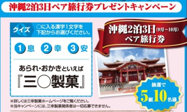 沖縄2泊3日ペア旅行券
