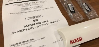 フィール・ハーゲンダッツのハガキ懸賞で「ハート型アイスクリームスプーン」が当選
