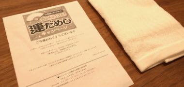 PLANT × P&Gのハガキ懸賞で「今治タオルハンカチ」が当選