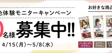 花王のリーゼ泡カラー新発売記念!「新色体験モニターキャンペーン