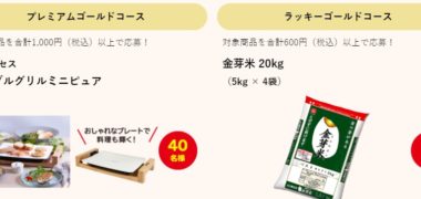 亀田製菓の「ハッピーゴールドラッシュキャンペーン