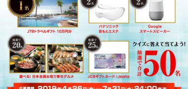 東海光学の「おかげさまで80周年!!健康な毎日をささえたい Wキャンペーン