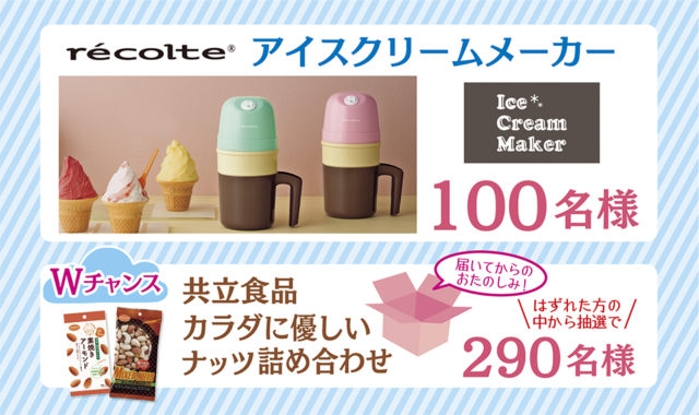 レコルト アイスクリームメーカー / 共立食品カラダに優しいナッツ詰め合わせ