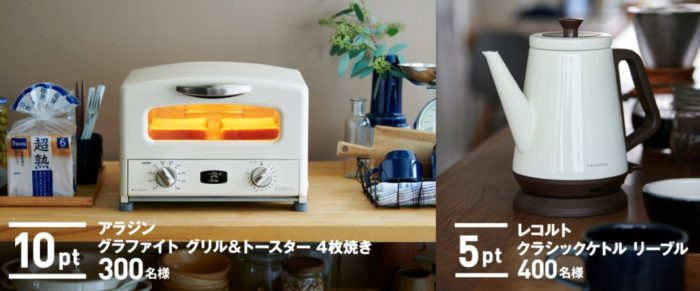 アラジン グラファイト グリル＆トースター / レコルト クラシックケトル リーブル / 千疋屋 プレミアムジャム