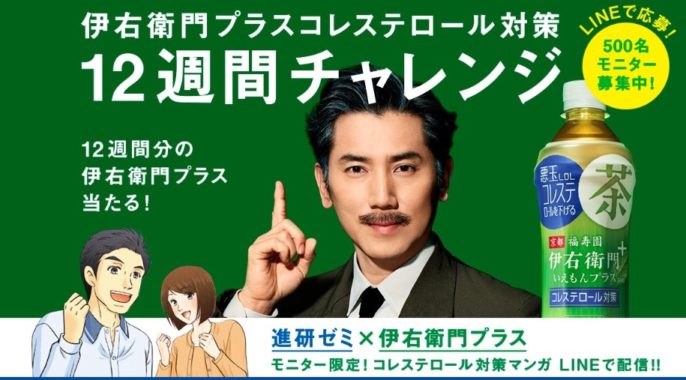 伊右衛門プラス コレステロール対策 12週間モニターチャレンジ