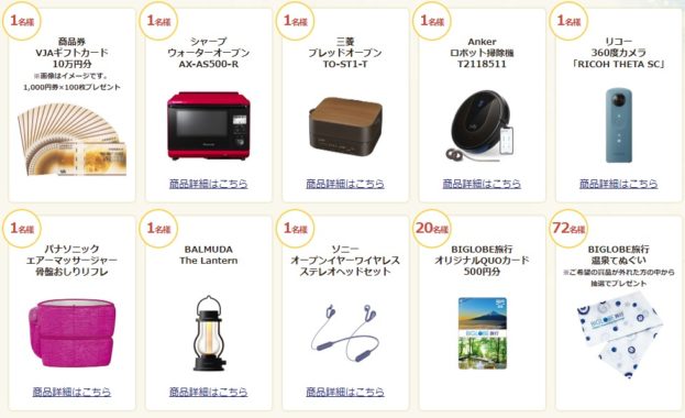 ギフト券10万円分 / ウォーターオーブン 他