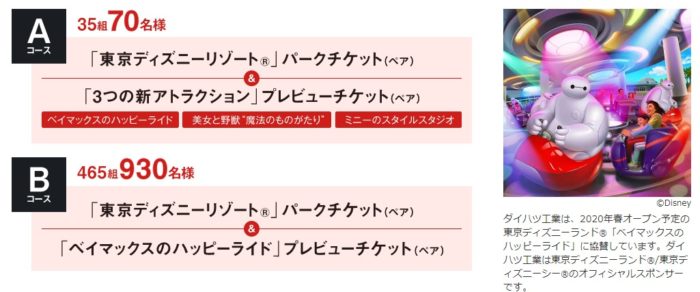 ディズニープレビューチケットも当たるダイハツ試乗キャンペーン 懸賞で生活する懸賞主婦