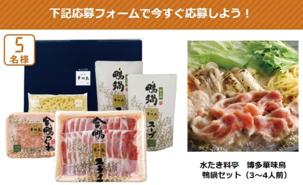 水たき料亭 博多華味鳥 鴨鍋セット