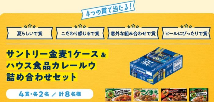 金麦1ケース＆ハウスカレーセット / 金麦6缶＆カレーセット