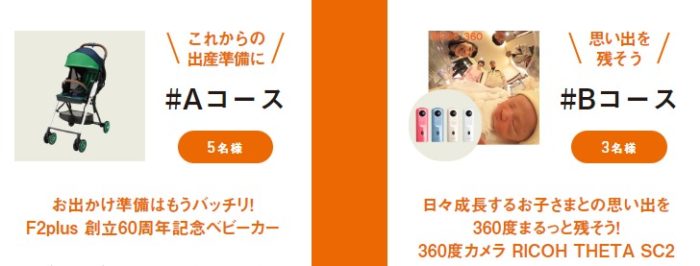 ベビーカーF2plus / 360度カメラ RICOH THETA SC2