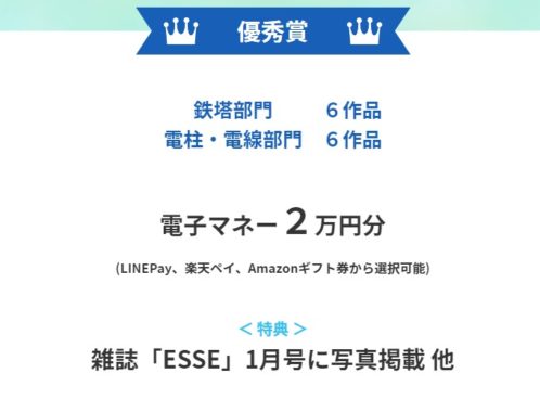 電子マネー2万円分＆雑誌 ESSE 1月号に写真掲載