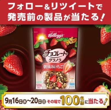 チョコレートのグラノラ 朝摘みいちご
