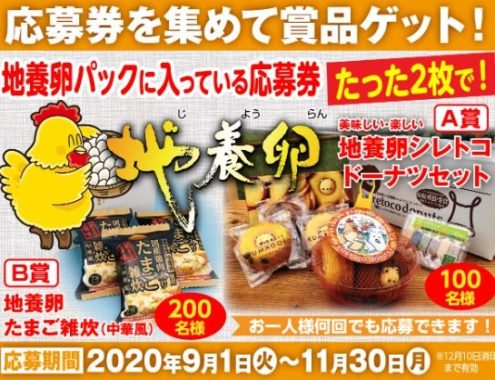 地養卵シレトコドーナツセット / 地養卵 たまご雑炊