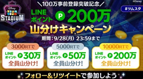 LINEポイント200万ポイント 山分けキャンペーン！