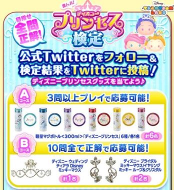 激ムズ！ディズニープリンセス検定 | ディズニー　ツムツムランド