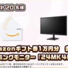 1万円分のアマギフやゲーミングモニターも当たる豪華懸賞！