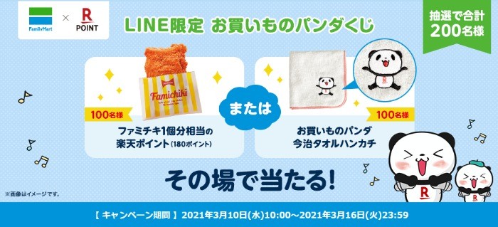 楽天ポイントや今治タオルが当たる楽天のlineキャンペーン 懸賞で生活する懸賞主婦