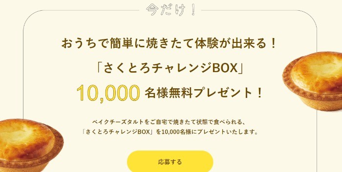 焼きたてって、しあわせ。10,000人のベイクチーズタルト"さくとろ"チャレンジ | BAKE THE ONLINE | ベイク オンライン