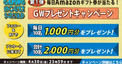 毎日応募 Amazonギフト券が当たるtwitterキャンペーン 懸賞で生活する懸賞主婦