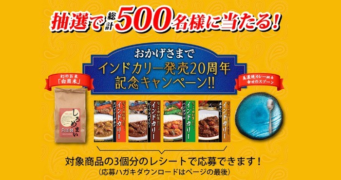 「レトルトカレー」20周年記念キャンペーン！！