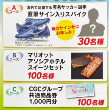 【東海CGC×キリン】サッカーグッズプレゼントキャンペーン