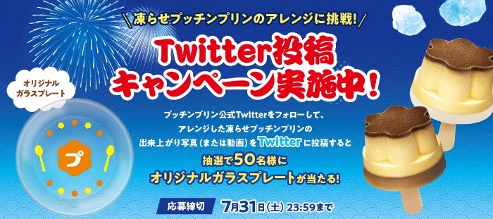 プッチンプリンを凍らせよう！Twitter投稿キャンペーン｜グリコ