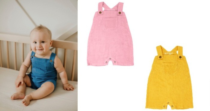 赤ちゃんのデリケートな肌にやさしいオーガニックコットンでお仕立て♪L’ovedbaby「Muslin Overall」のモニター募集！ | ママノワ