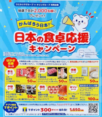 【ウエルシア×キリン】がんばろう日本！日本の食卓応援キャンペーン