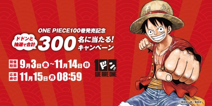 ONE PIECEグッズが当たるレシートキャンペーン☆｜懸賞主婦