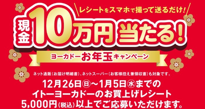 イトーヨーカドー ヨーカドー お年玉キャンペーン 懸賞で生活する懸賞主婦