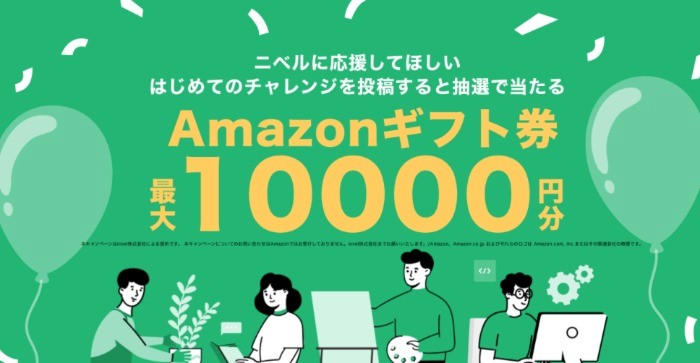 Amazonギフト券が31名様に当たるニベルのTwitterキャンペーン☆