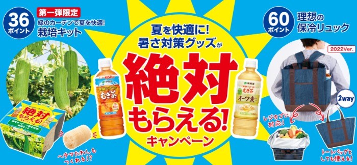 夏を快適に！暑さ対策グッズが絶対もらえる！｜健康ミネラルむぎ茶｜伊藤園