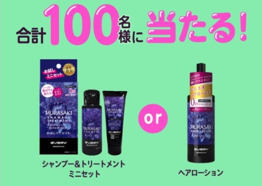 アンナドンナ エブリ むらさきシャンプー・トリートメントお試しセット or ヘアローション
