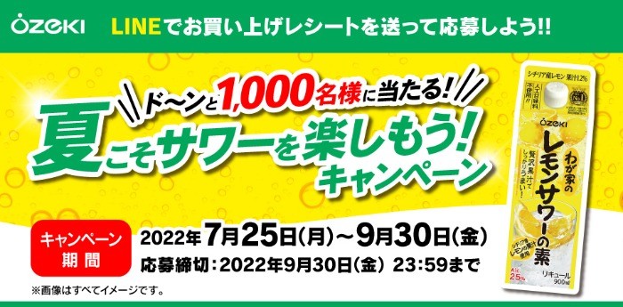 大関　ド～ンと1,000名様に当たる！！夏こそサワーを楽しもう！キャンペーン