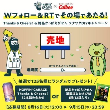 Thanks ＆ Cheers！＆絶品かっぱえびせん　ワクワクDIYキャンペーン