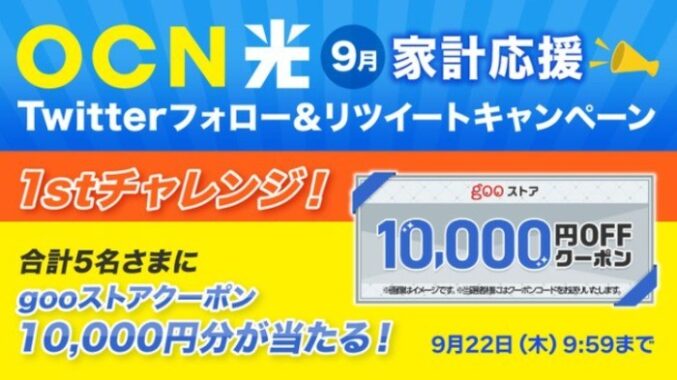 gooストアクーポン 1万円分