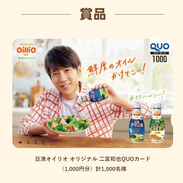 二宮和也　日清オイリオ クリアファイル2枚セット 日清オイリオ「鮮度のオイル」新CM♡WS色々～ | ニノちゃんが
