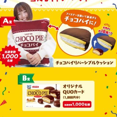 チョコパイクッションやQUOカードが当たるロッテのレシートキャンペーン！｜懸賞主婦